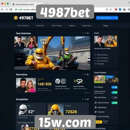 Análise da interface do usuário do site 4987bet